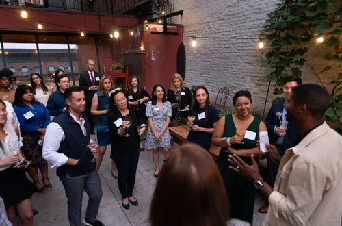 Members of the NYU Stern Alumni Council gather in 2022