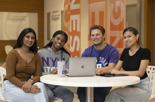 Students studying together