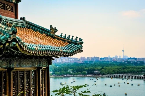 SAW: China Image of Beijing Skyline from Summer Palace