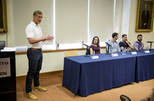 Panel discussion during lunch
