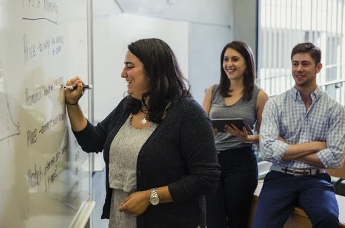 Students collaborating