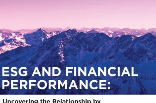 ESG and Financial Performance Report Cover