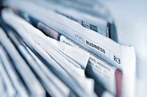Stack of newspapers