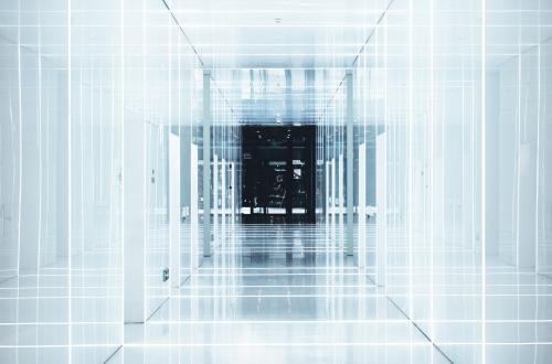 Modern looking corridor
