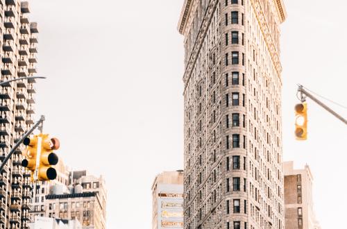 Flatiron building in New York City 