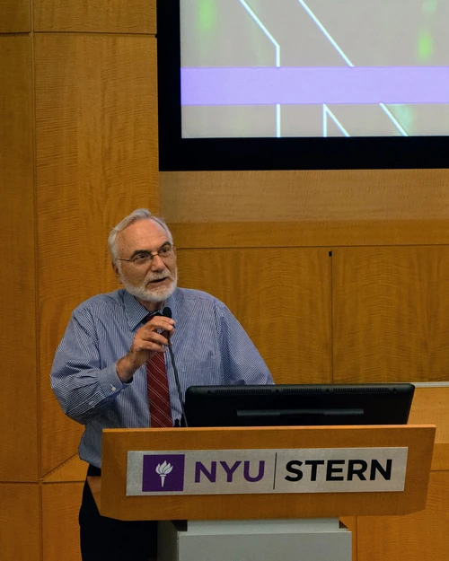 Deputy Dean Eitan Zemel gives remarks at NYU Stern