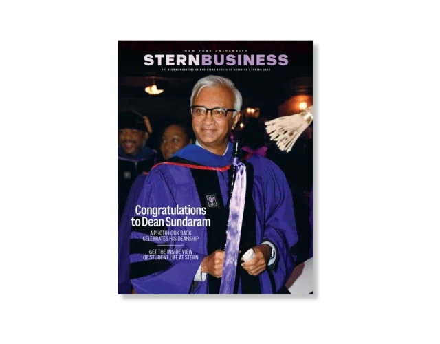 The cover of the Spring 2024 Stern Business Magazine