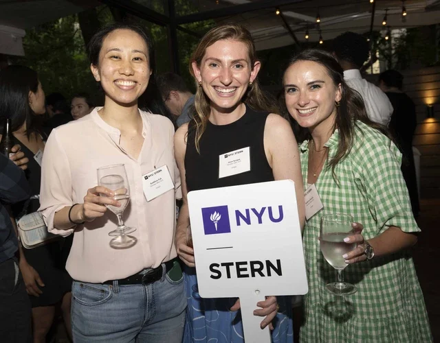 Stern alumni gather at a Corporate Ambassadors event