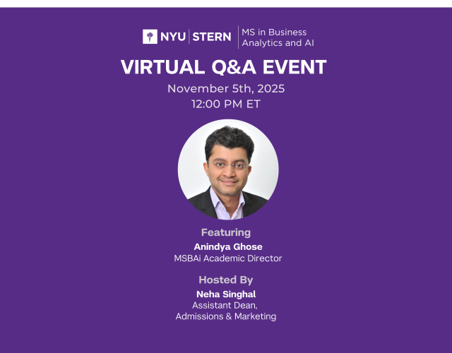 MSBAi event with Anindya Ghose