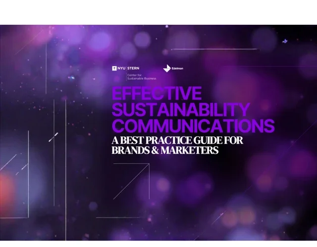 Effective Sustainability Communications