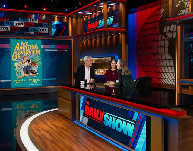Professor Jonathan Haidt, joined by co-author Catherine Price, spoke about his most recent book The Amazing Generation on The Daily Show