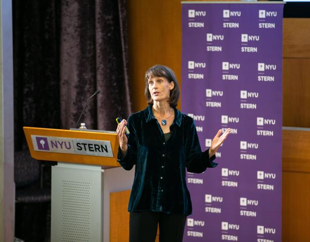 Aija Leiponen presenting at the Digital Innovation Conference 2019
