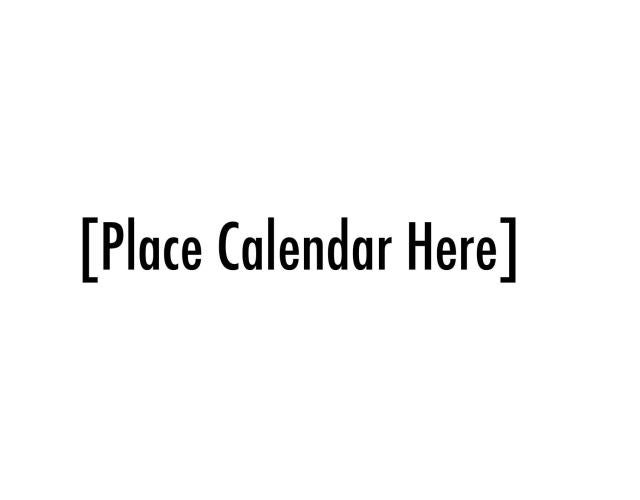 Calendar placeholder