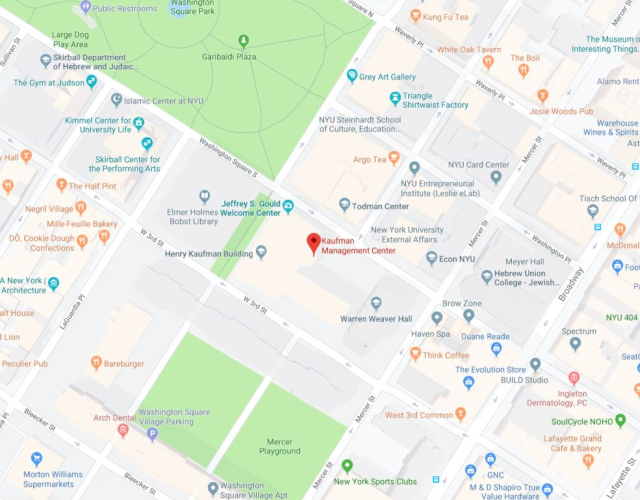 Location of Volatility and Risk Institute 