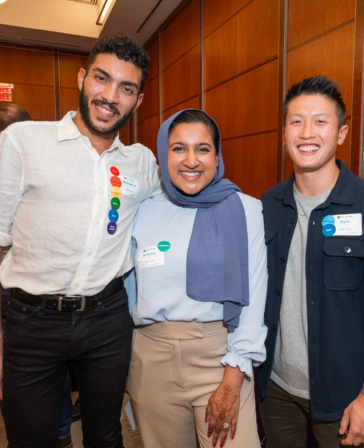 Alumni gather at a Stern 10 event