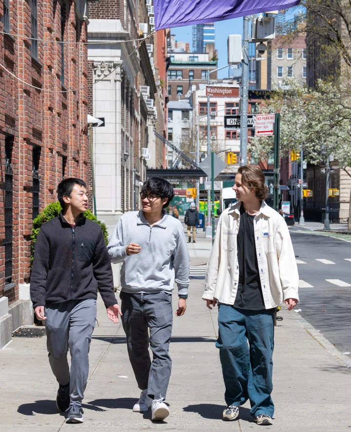Students walking 