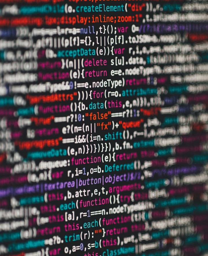 A page of code