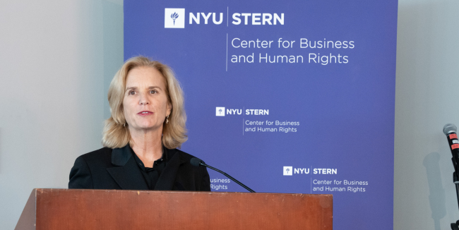 President of RFK Human Rights Kerry Kennedy also delivered remarks