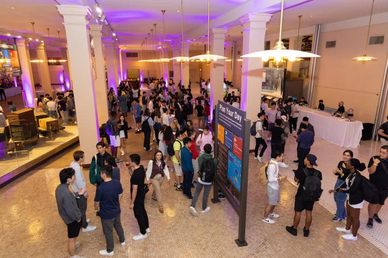 Ellis Island played host to Stern juniors reconnecting at the start of the academic year