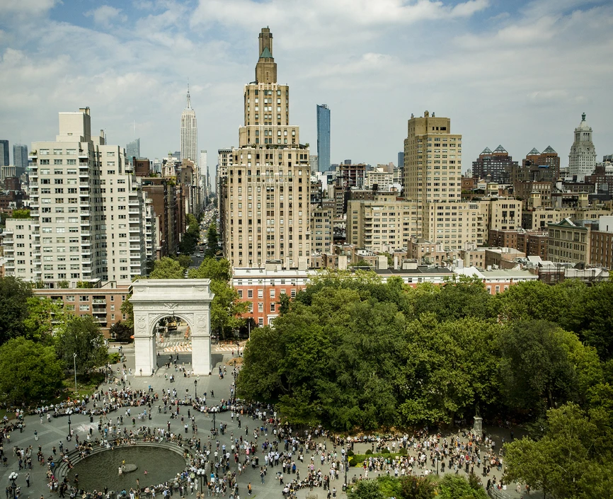 Washington Square Park from Above