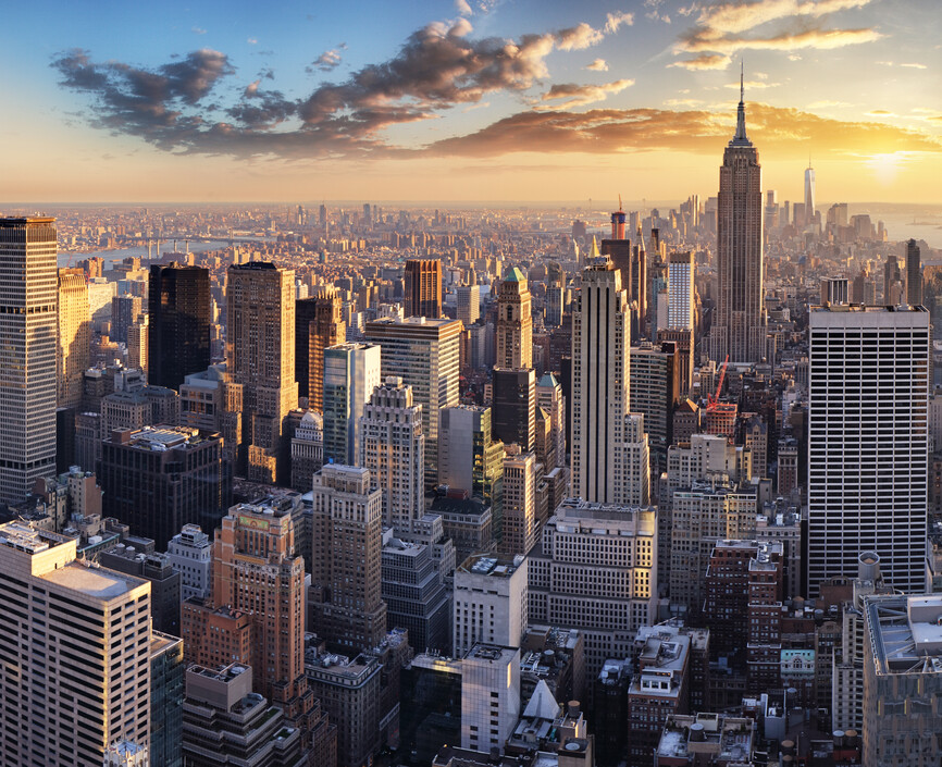 View of Manhattan buildings 