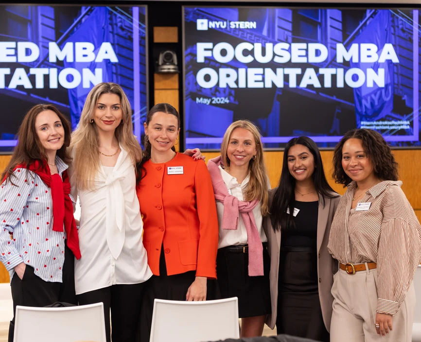 Students smile and pose at Focused Orientation