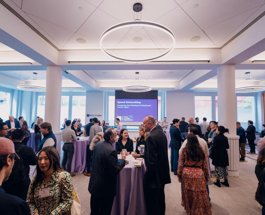 Alumni participate in speed networking at Reunion 2024