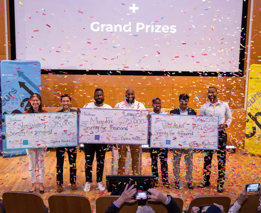 Winners pose at the 2023 Entrepreneurs Challenge