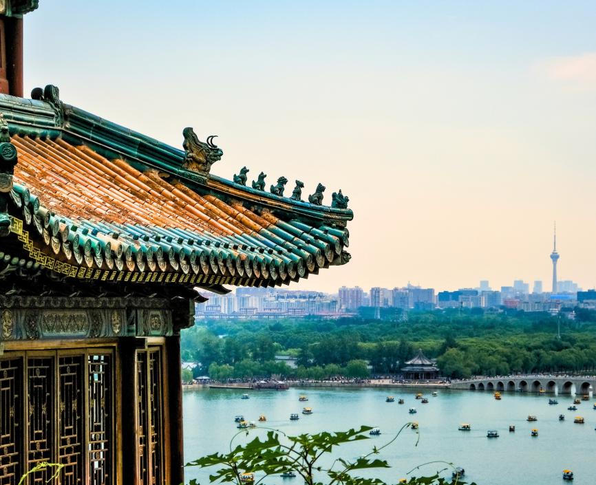 SAW: China Image of Beijing Skyline from Summer Palace