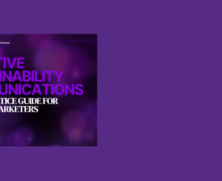 Effective Sustainability Communications