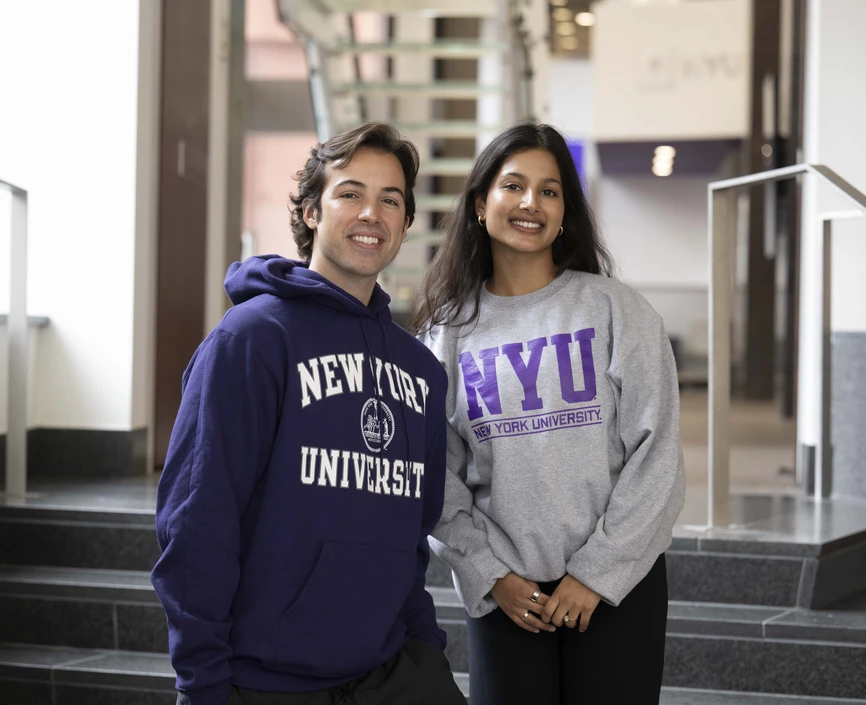 Two Stern students at KMC