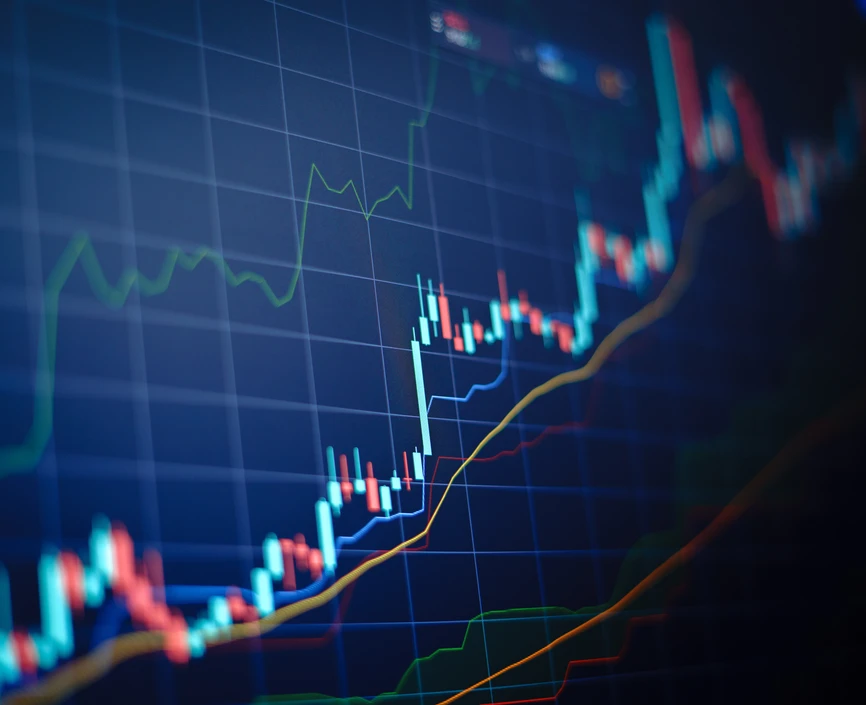 Stock market graph