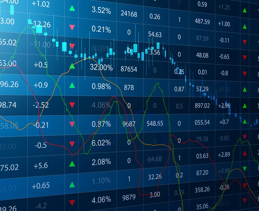 Stock market graph