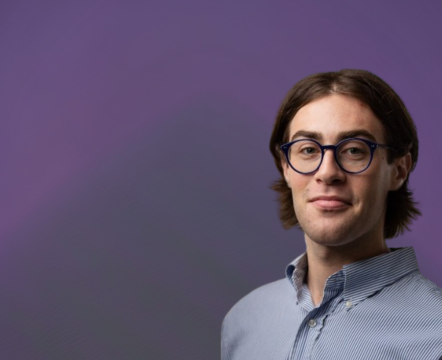 Matt Moskowitz headshot on a purple background