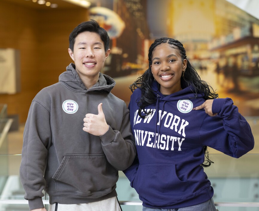 Stern students show their support for NYU One Day