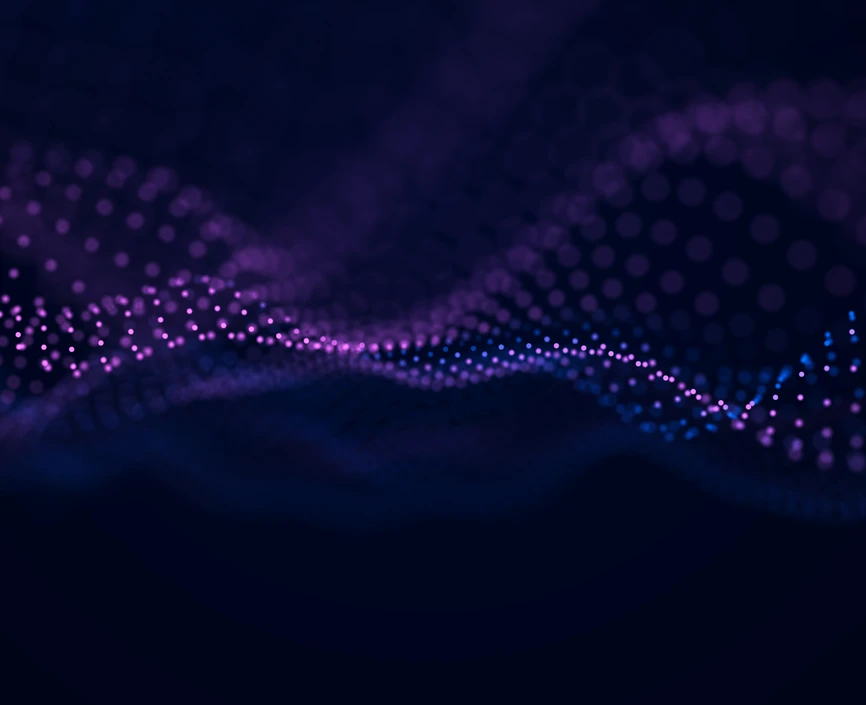 purple overlapping dots abstract