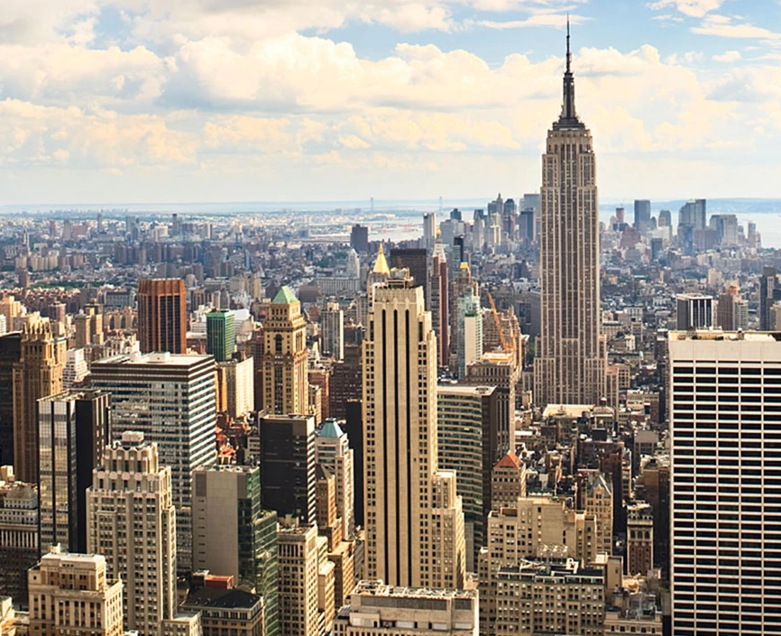 NYC view with Empire State Building