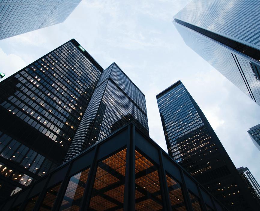 Skyscrapers from below