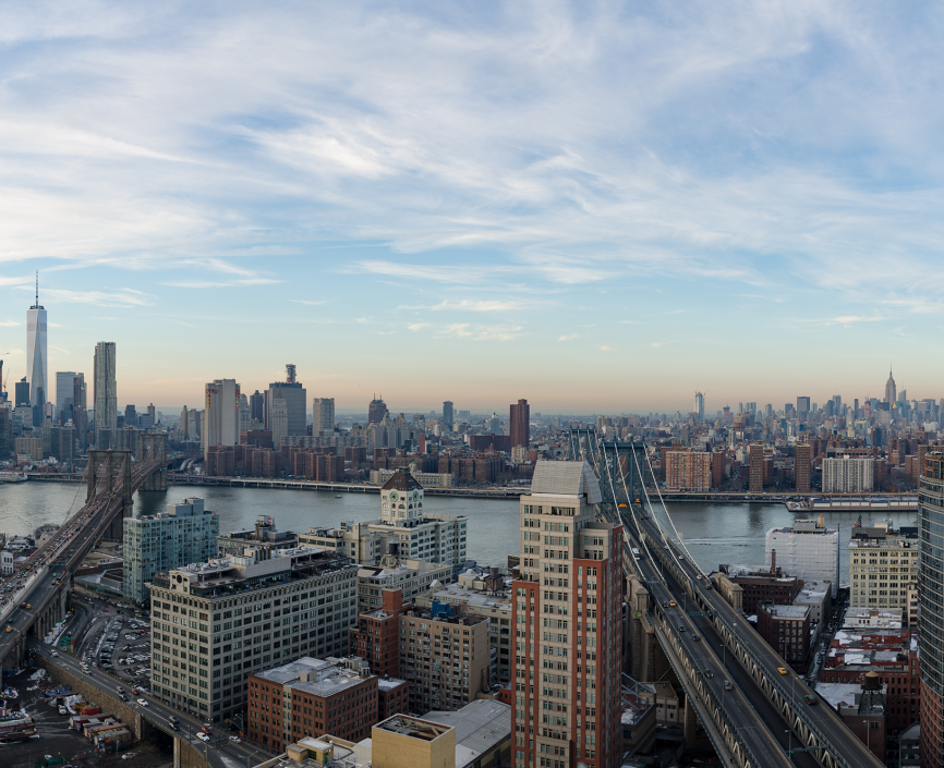 New York skyline from Brooklyn