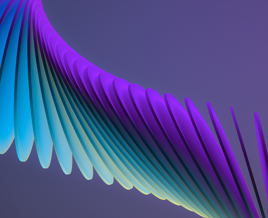 purple and blue 3d slices