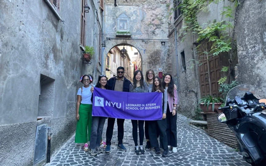 NYU Stern MBAs travel to Palombara Sabina, Italy as part of a Stern Solutions experiential learning project