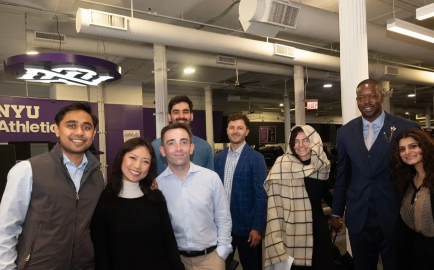 Stern at NYUAD MBA students in New York City to begin their summer module.