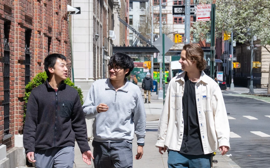 Students walking 