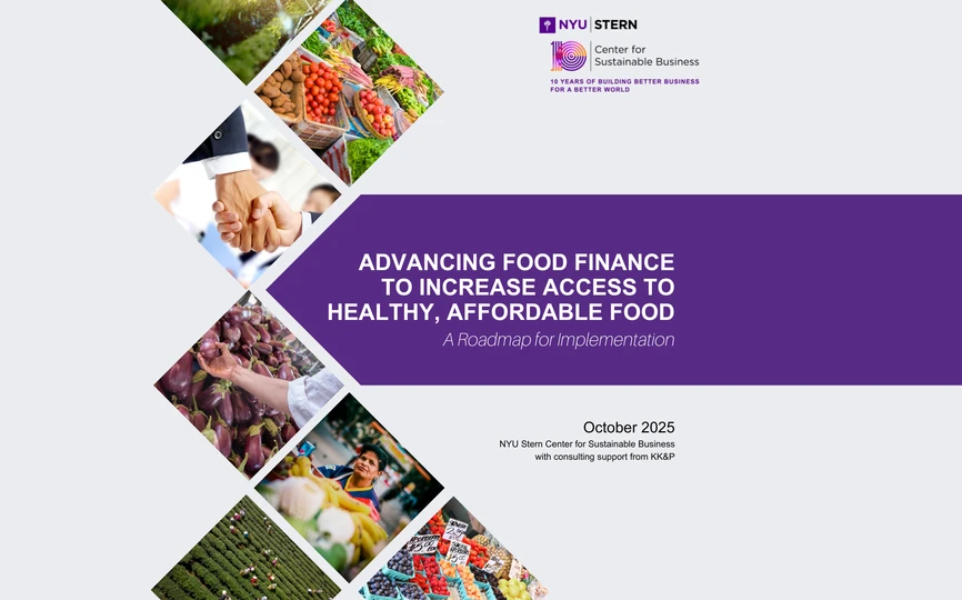 Food Finance Report Cover