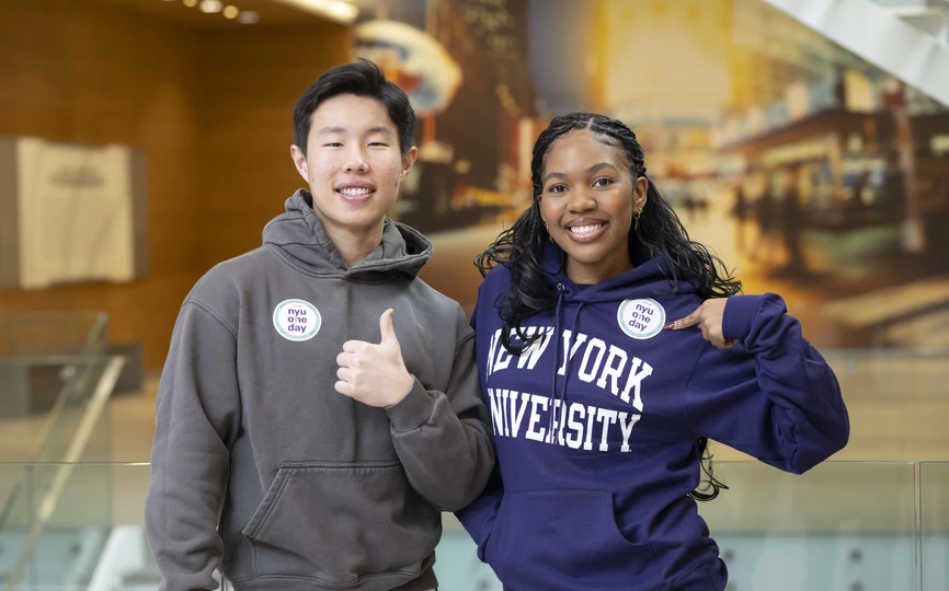 Stern students show their support for NYU One Day
