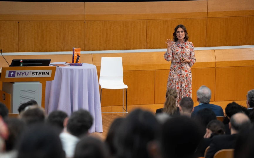 Professor Suzy Welch leads her workshop, “What Am I Good At, Like Really Good At?"