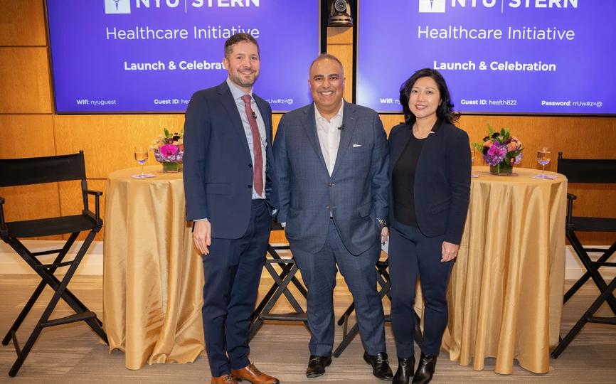 From left to right: Michael Dickstein, Ashish Contractor, Amy Contractor