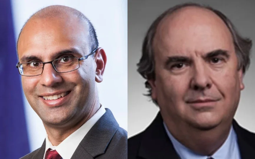 Hans Taparia and Bruce Buchanan headshot