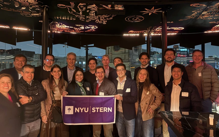 Professor Kristen Sosulski with alumni in Peru