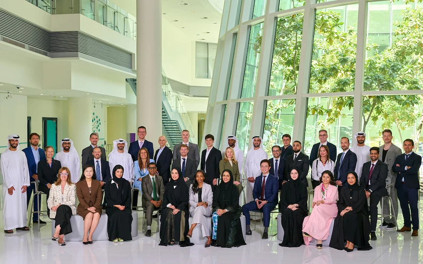 A group photo of the inaugural Stern at NYUAD EMBA cohort. 